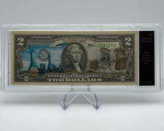 Statue Of Liverty Dedication $2 Note