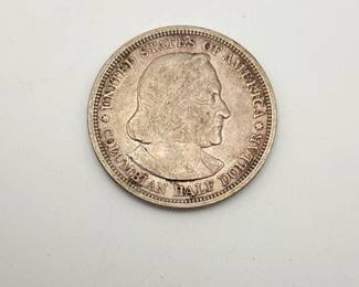 1893 US Silver Columbian 50c