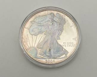 2004 Holographic American Eagle Silver Dollar