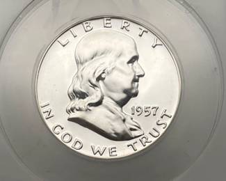 1957 Franklin Half Dollar Proof