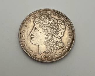 1921 Us Morgan Silver Dollar