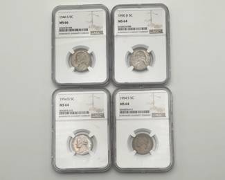 NGC Graded Jefferson Nickels