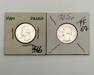 Pair of Proof Quarters