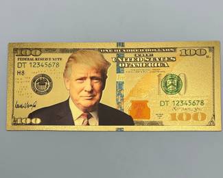 24K Gold $100 Trump Note