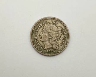 1870 3 Cent Nickel
