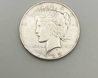 1922 D Peace Dollar