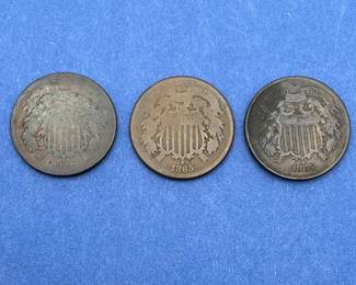 US 2 Cent Pieces