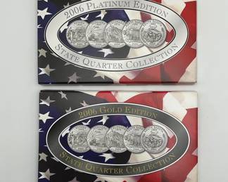 2006 Gold and Platinum Layered State quarter set