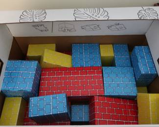 cardboard  blocks