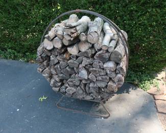 wood  and  holder-  more  wood   on  ground  also