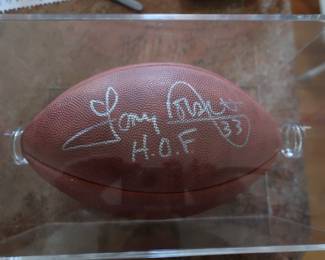 Tony Dorsett signed football