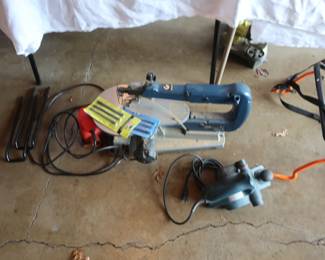 table top jig saw, and planer