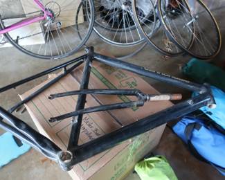 vintage light weight bicycle frame