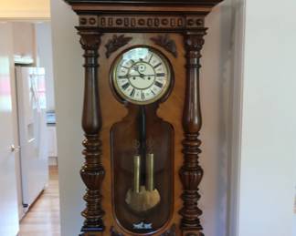 1.  the price is 595.00  antique Vienna Victorian  wall clock 