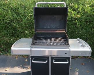 inside of weber genesis grill-  other  view