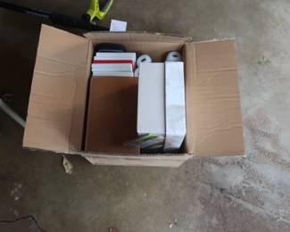 Wii console, games, and controllers