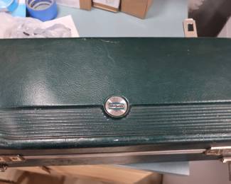 a view of the saxaphone case