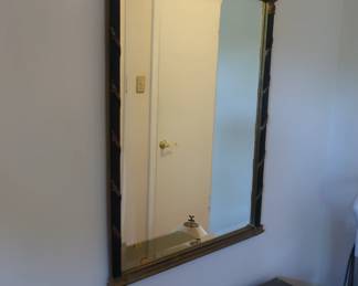 Beveled  edge  mirror     Size  is  33  1/2"  tall  x  24 "  wide