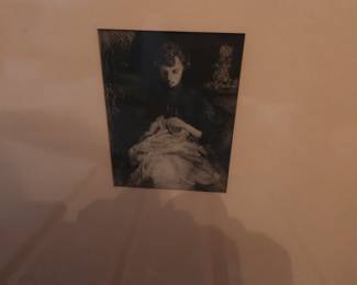 J. Alden Wier, lady appears to be sewing
