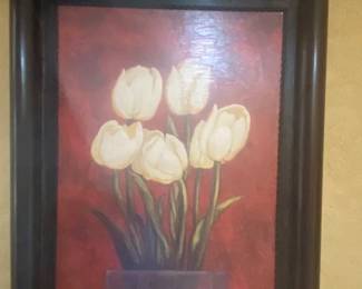 metal frame tulips