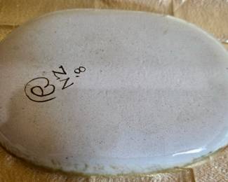 HandPainted Ceramic Oval Dish 
