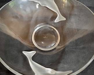 Nachtmann Delfin crystal glass bowl
