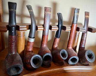 Collection of Vintage Smoking Pipes 