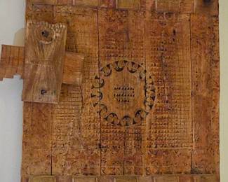 Antique Carved Wooden Panel Door