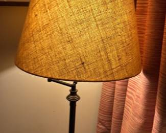 Linen Drum Lampshade  Floor Lamp
