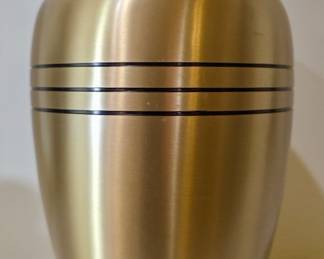 Crescent Memorial Brass Urn 