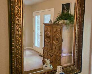 Ornate Gilt Wood Mirror 