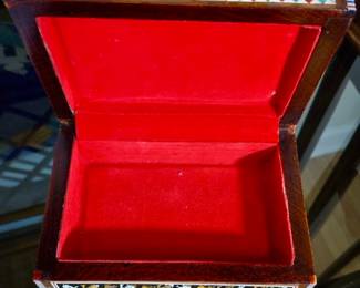 Egyptian Revival Inlaid Wooden Box