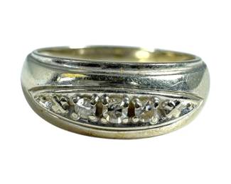 14K White Gold Diamond Ring