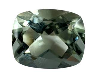 Genuine 3pt77 Ct Cushion Prasiolite Gemstone