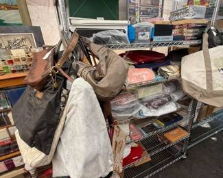 Bags, clothing, household items