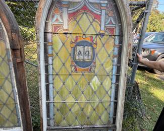 Stained glass windows from 1825 church in PA