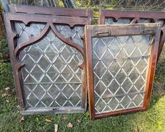 Stained glass windows from 1825 church in PA