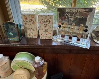 Vintage Soaps, powders, perfumes