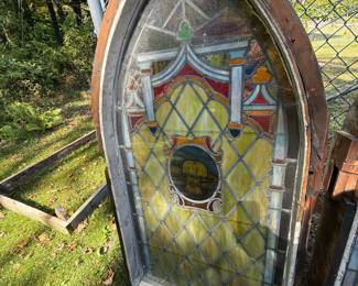 Stained glass windows from 1825 church in PA