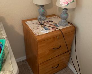 Filing cabinet and cute lamps