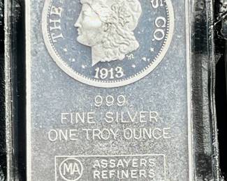 1 Troy Oz. 999 Silver Ingot