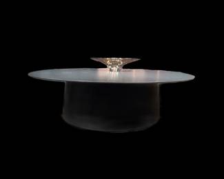 BluDot Circula large coffee table, indoor/outdoor, powder coated aluminum, 38"x38"x16"