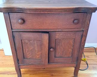 ANTIQUE CABINET WASHSTAND