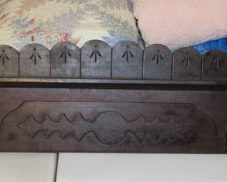 Antique walnut topper