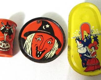 Rare Halloween metal noise makers
