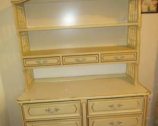 Vintage princess dresser & bookshelf