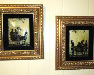 Silhouettes on convex glass