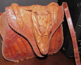 VTG alligator purse