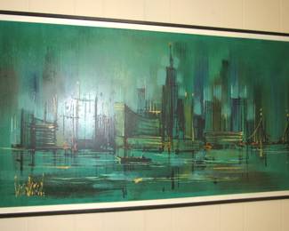 Vintage oil on board by Van Gaard