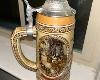Ceramarte hand crafted Budweiser beer stein. “A” series, limited edition collectors item